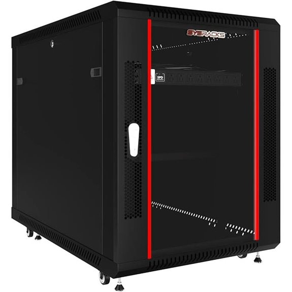 Sysracks 15U Lockable Server Rack with Powerbar & Accessories