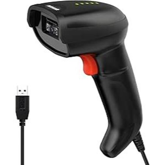Symcode USB 2D Barcode Scanner with Long Cable