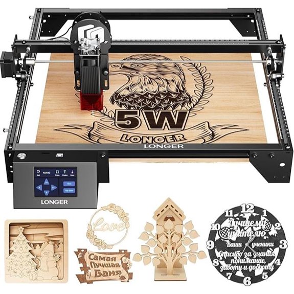 15 Best Desktop Laser Engravers for Branding Materials in 2026 10 Longer Ray5 5W Laser Engraver with Touch Screen