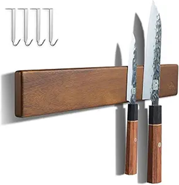 15 Best Magnetic Knife Strips for 2026 That Chefs Love 7 ENOKING 16-Inch Magnetic Knife Holder with Hooks