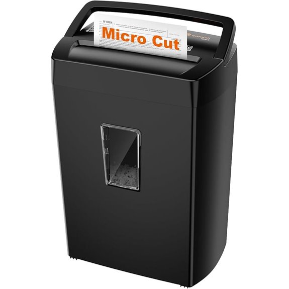 Bonsaii 10-Sheet Micro Cut Paper Shredder