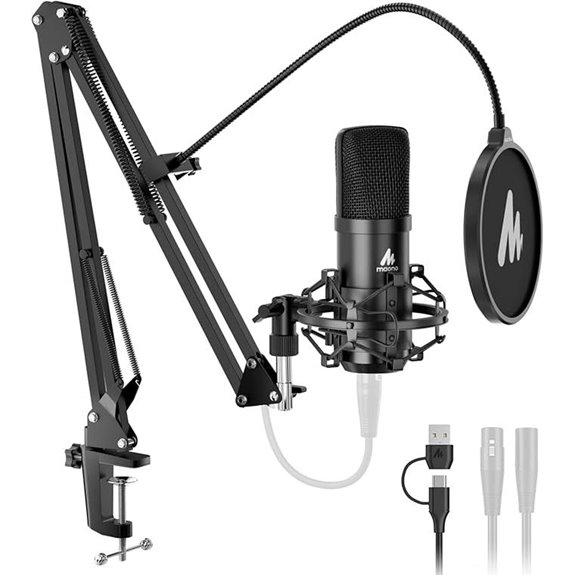 MAONO XLR/USB Condenser Microphone with Software