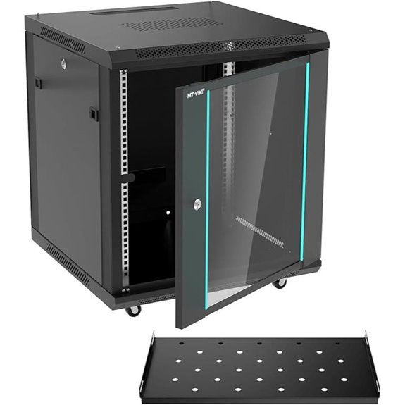 MT-VIKI 12U Server Rack with Moving Wheels