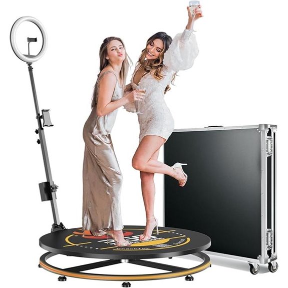 15 High-End Photo Booth Machines for 2026 Events That Impress 8 MWE 360 Photo Booth with Flight Case and Remote