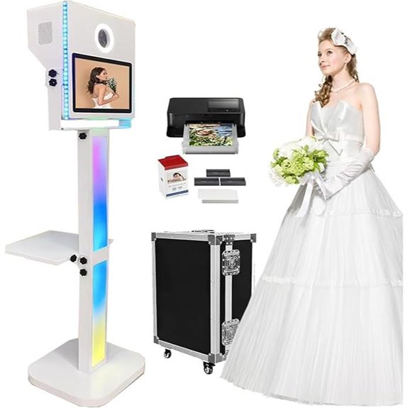 Portable Photo Booth with Printer and Touch Screen