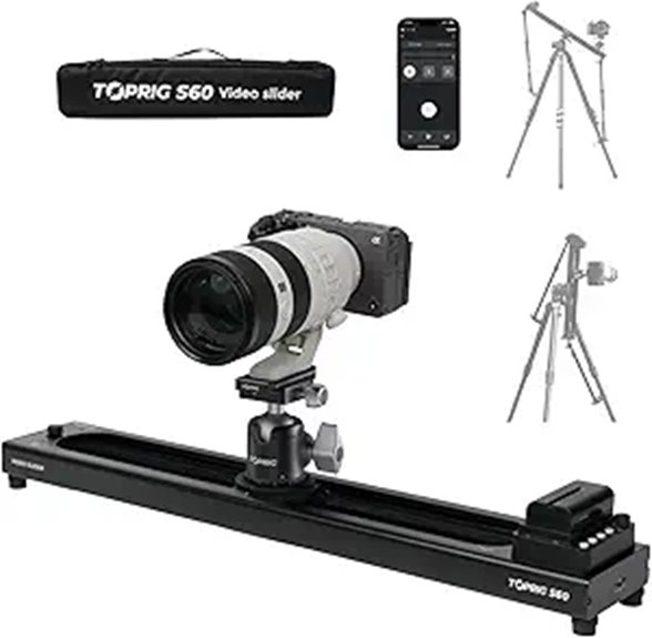 14 Best Top-Rated Motorized Camera Slider for Studio Filming in 2026 10 Accsoon Toprig Motorized Camera Slider with App Control