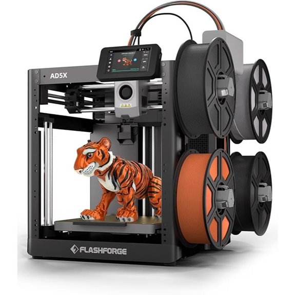 FLASHFORGE AD5X Multi-Color 3D Printer with Auto Leveling