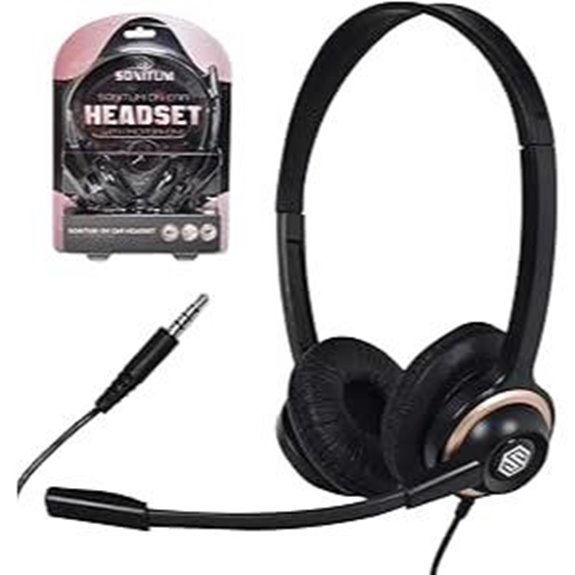 Noise Cancelling Over-Ear Microphone Headset (1 Pack)