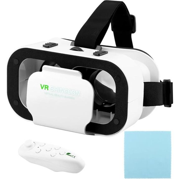 V5 VR Headset for Phone with Bluetooth Controller