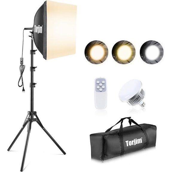 Torjim Softbox Lighting Kit for Photography & Video