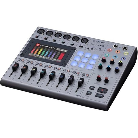 Zoom PodTrak P8 Podcast Recorder with Microphone Inputs