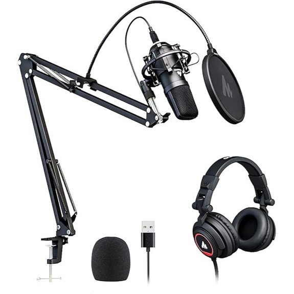MAONO Microphone & Headphone Set for Podcasting