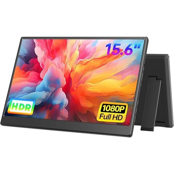Portable 15.6 FHD HDR IPS Monitor with Speakers
