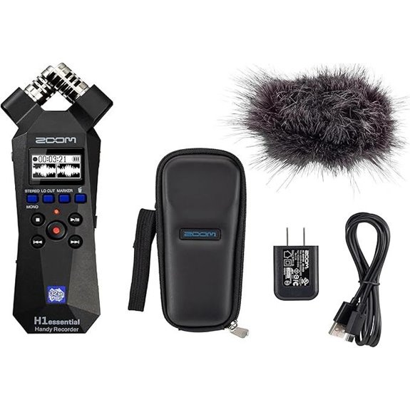 Zoom H1essential Portable Audio Recorder Bundle