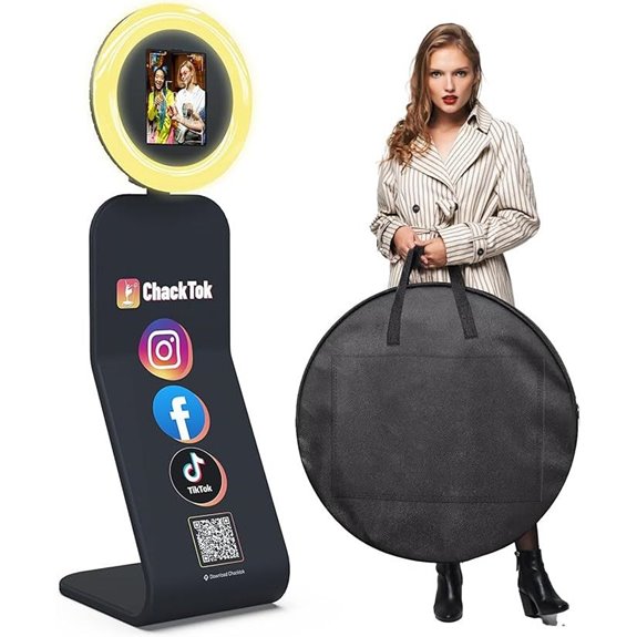 Portable iPad Photo Booth with Lights and Sharing