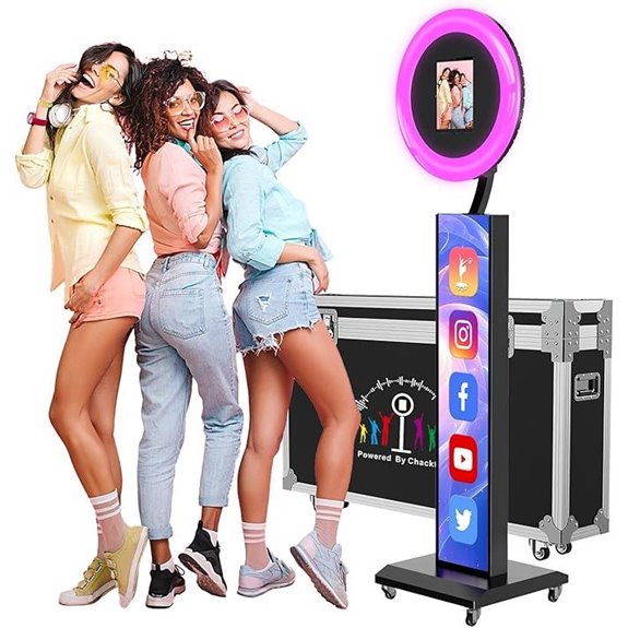 13 Top-Rated Photo Booth Machines for Weddings in 2026 5 JIYANG Portable Photo Booth with Custom Logo