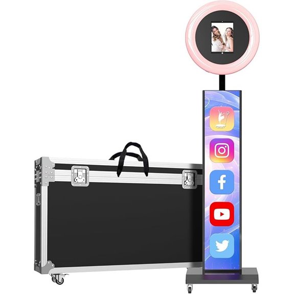 MWE Portable Photo Booth with RGB Ring Lights