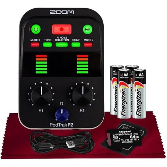 Zoom Podtrak P2 Portable Podcast Recorder
