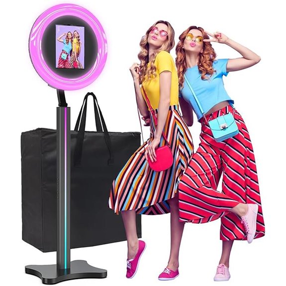 Portable Photo Booth with Ring Light and Software