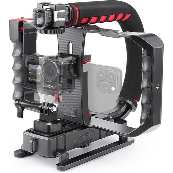 Zeadio Handheld Stabilizer with Smartphone Video Cage
