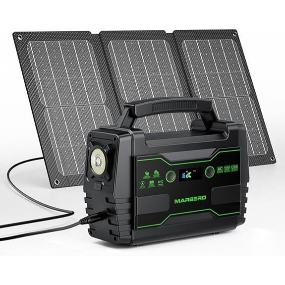15 Best Solar Generator Kits for Camping Creators in 2026 11 MARBERO 155Wh Solar Generator with 30W Panel