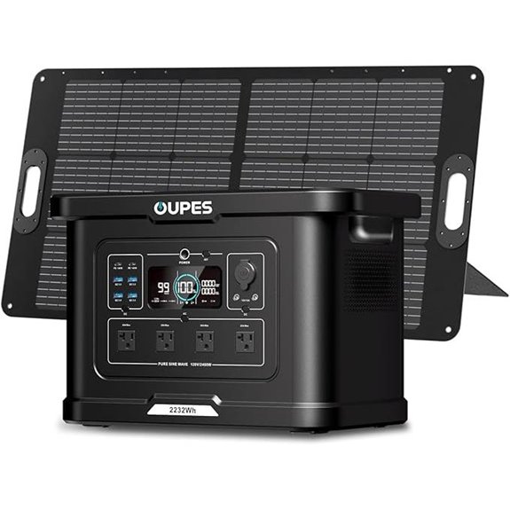 OUPES Exodus 2400 Solar Generator with 100W Panels