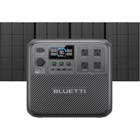 BLUETTI Elite 200 V2 Solar Generator with Panel