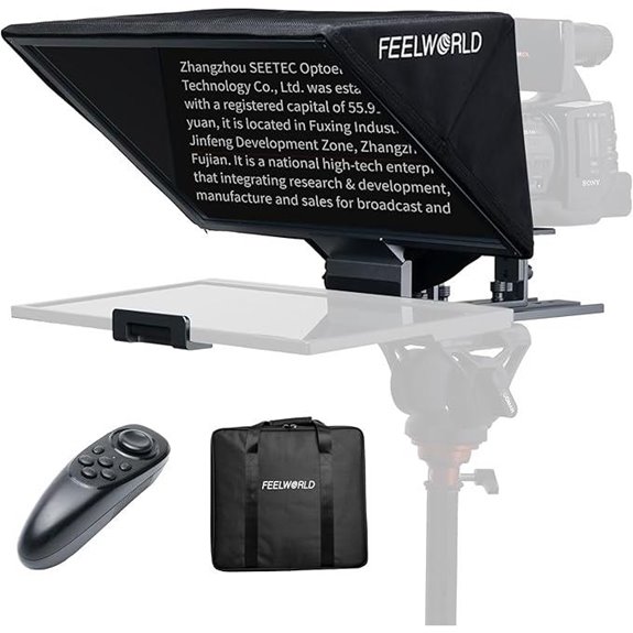 14 Best Professional Teleprompters for Online Courses in 2026 10 FEELWORLD TP16 16 Folding Teleprompter for Tablets