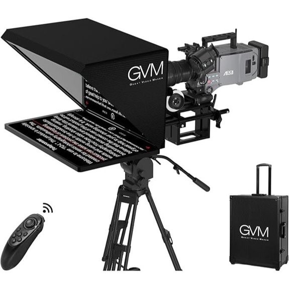 15 Top-Rated Teleprompters for Online Courses on Amazon USA 7 GVM Portable Teleprompter Kit with Remote & App
