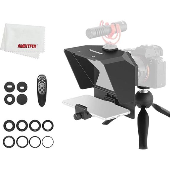 AMBITFUL Portable Teleprompter Kit with Remote