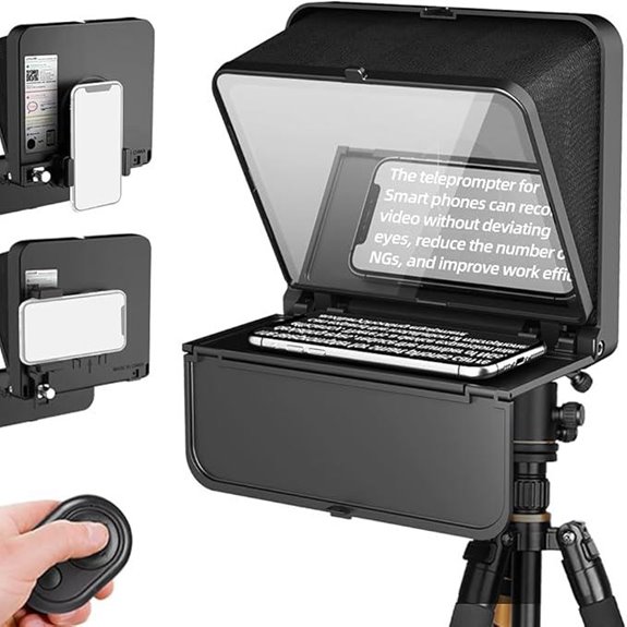 15 Top-Rated Teleprompters for Online Courses on Amazon USA 12 LENSGO TC7S Portable Teleprompter with Remote