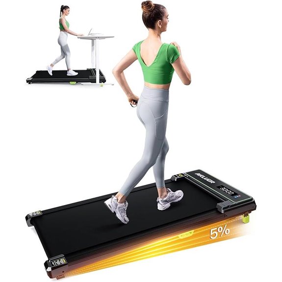 Akluer Portable Under Desk Treadmill with Remote