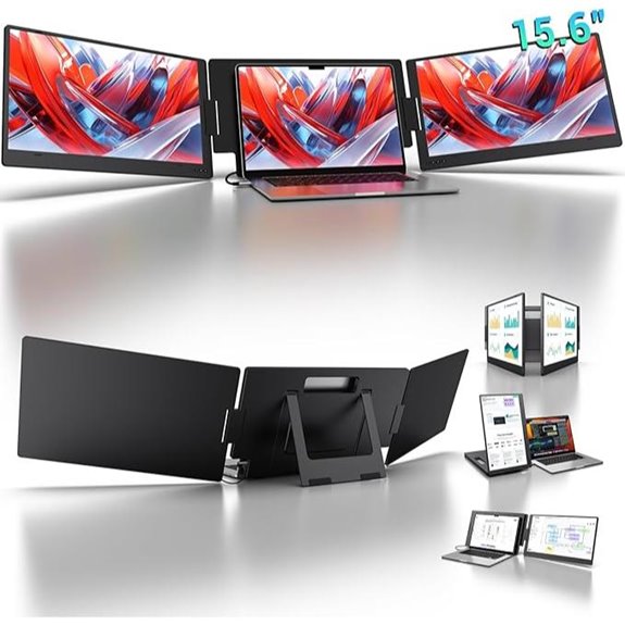 15 Best Dual-Screen Portable Monitors for Remote Work in 2026 12 KYY 15.6 Portable USB-C Laptop Monitor with Kickstand
