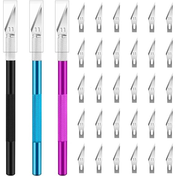 Exacto Knife Set with Blades for Crafts and Modeling