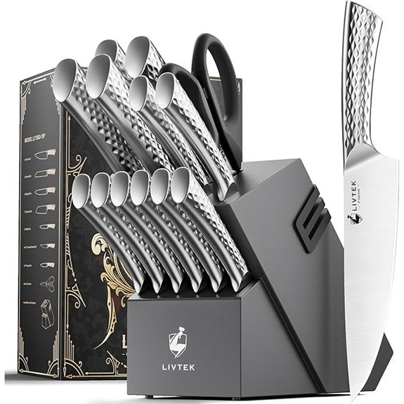 15 Best Carbon Steel Knife Sets for 2026 That Chefs Recommend 12 Livtek 15-Piece German High-Carbon Stainless Steel Knife Set