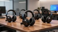 premium open office noise canceling headphones