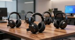 premium open office noise canceling headphones