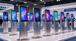 premium trade show digital kiosks