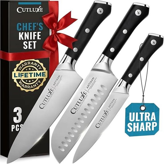 15 Best Knives for Professional Chefs in 2026 That Cut Like Butter 13 Cutluxe 3-Piece Professional Chef Knife Set