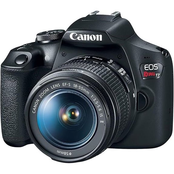 Canon EOS Rebel T7 DSLR Camera with 18-55mm Lens (Black) (Renewed)