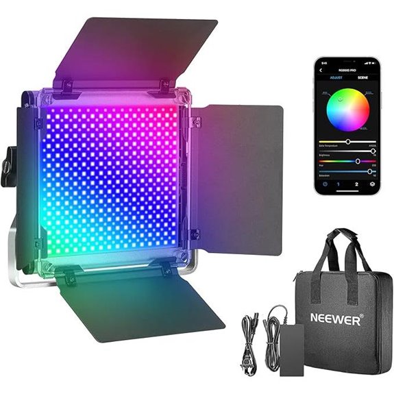 4 Best Key Lights for 2026 That Make Your Webinars Shine 6 NEEWER 660 PRO RGB Video Light with APP Control
