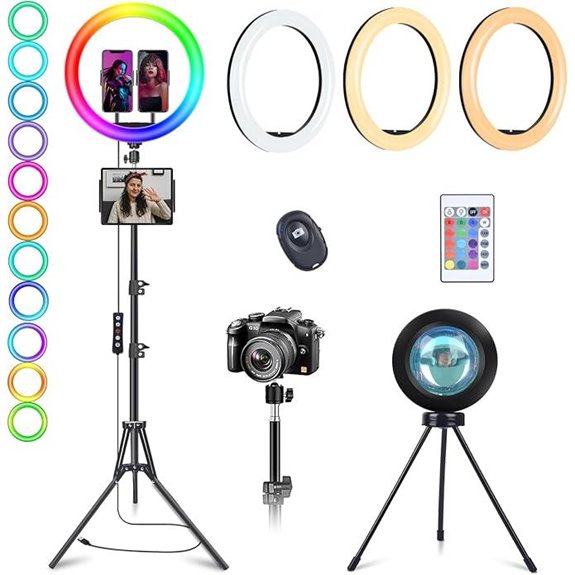 13 Ring Light with Stand Phone & Tablet Holders