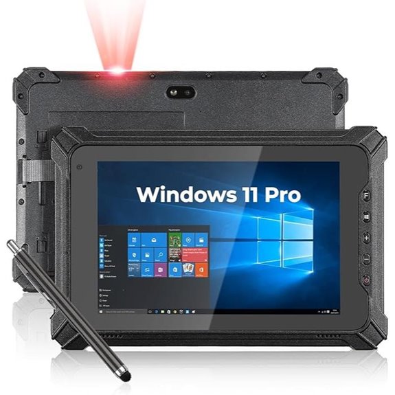 MUNBYN Rugged Windows Tablet with Barcode Scanner