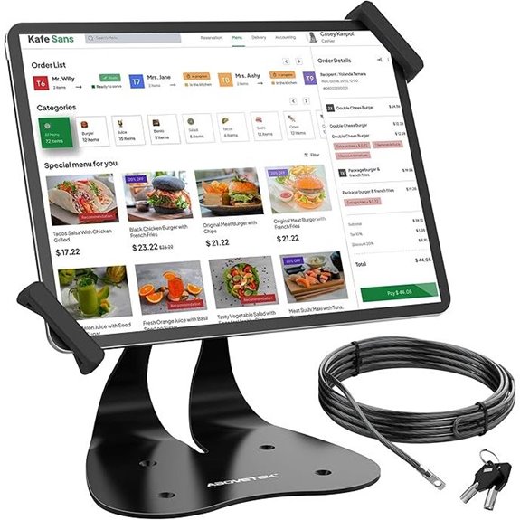 15 Top-Rated Tablet Kiosk Stands for 2026 Trade Show Booths 6 AboveTEK Anti-Theft iPad Kiosk Stand with Security Cable
