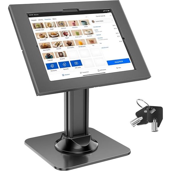 AboveTEK Anti-Theft iPad Kiosk Stand for POS Systems
