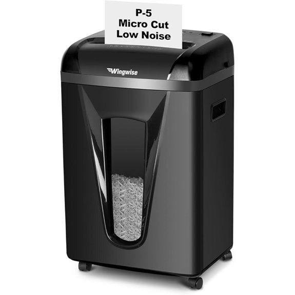 High-Security Micro-Cut Paper Shredder with Anti-Jam