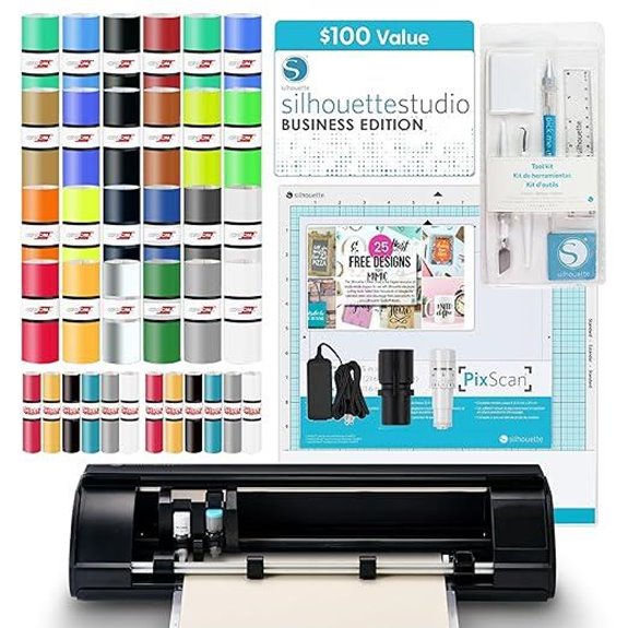 8 Top High-End Vinyl Cutter Machines for Small Business Success 3 Silhouette Cameo 5 Alpha Deluxe Craft Cutting Bundle