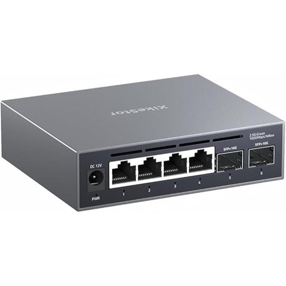 7 Best Professional Managed Network Switches for Studio Networks 2026 6 6-Port 2.5G Managed Ethernet Switch with VLAN/QoS