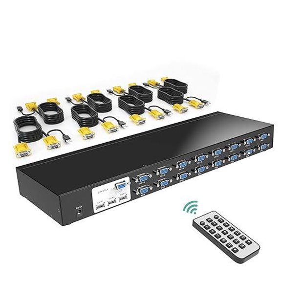 15 Best KVM Switches for IT Admins in 2026 10 MT-VIKI 16-Port Rackmount KVM Switch with Cables