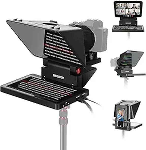 NEEWER 11-Inch 2-in-1 Teleprompter for Streaming